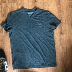 Grey T Shirt light V Neck